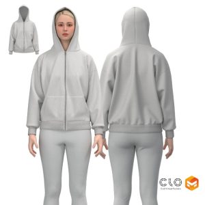3d zipper hoodie